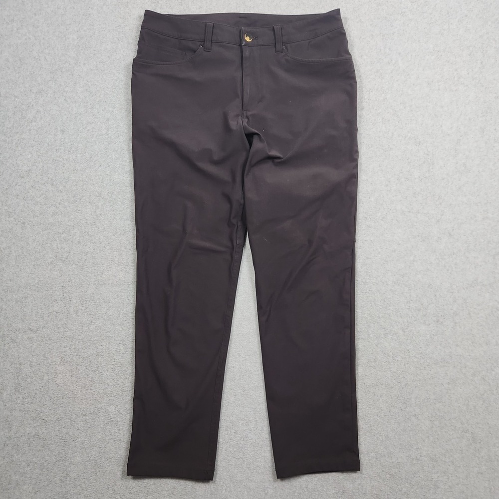 Lululemon‎ ABC Pants 31 (Actual 32x28) Black Slim Fit Warpstreme Performance